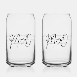 M+O Hochzeitstag Dosenglas