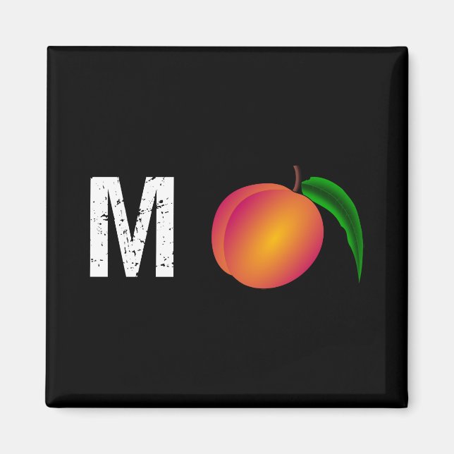 M-Peach Impeach Anti-Trump Magnet (Vorne)