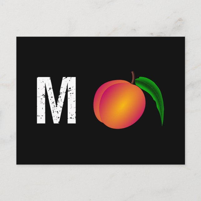 M-Peach Impeach Anti-Trump Postkarte (Vorderseite)
