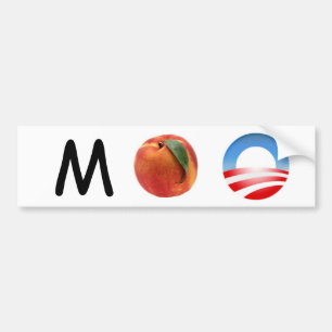 M-Pfirsich Obama - klagen Sie Obama an! Autoaufkleber