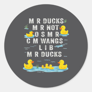 M R Enten M R Nicht O S M R Cm Wangs Lib M R Enten Runder Aufkleber