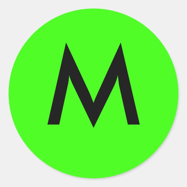 M RUNDER AUFKLEBER (Vorderseite)