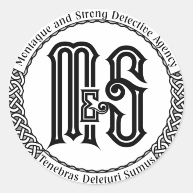 M&S Logo-Aufkleber Runder Aufkleber (Vorderseite)