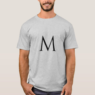 M Single Buchstaben oder Zeichen oder Monogramm Er T-Shirt