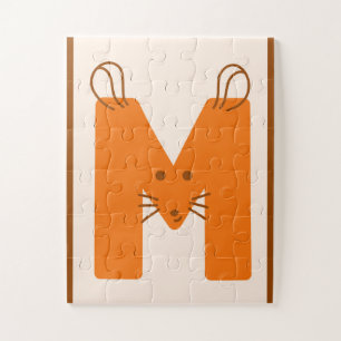 M steht für Maus – Süßes Tier-Alphabet Puzzle