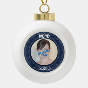 M.Ü.-Andenken-Verzierung! Ihr Foto! Keramik Kugel-Ornament