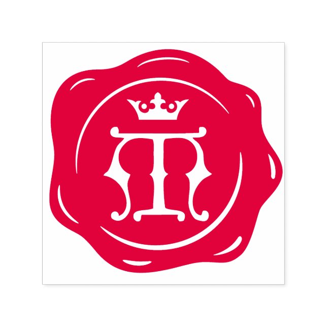 M - Ursprünglicher Buchstabe des antiken Wachs Sie Permastempel (Design)