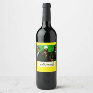 M WINE JMT Custom Wine Bottle Label (3,5" x 4") Weinetikett