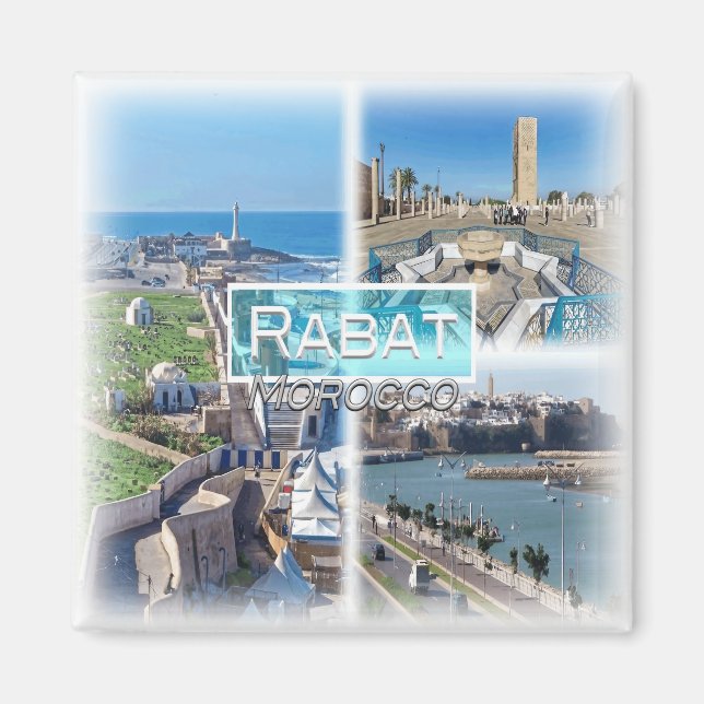 MA0033 Afrika, Marokko, Rabat, Kühlschrank Magnet (Vorne)
