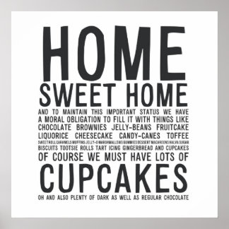 MA020 ZUHAUSE SWEET ZUHAUSE POSTER