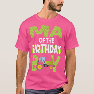 Ma des Geburtstagsjungen Mom Familie Traktoren Far T-Shirt