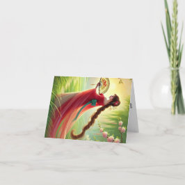 Ma-Ku-Karte für weibliche Vornamen. Feiertagskarte