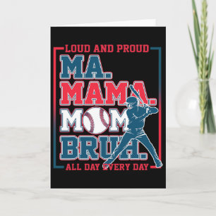 Ma Mama Mom Bruh Bysebyll Laut Und Stolz Jeden Tag Karte