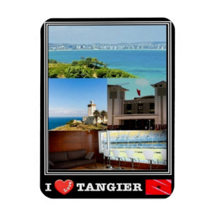 MA Marocco - Tangier - I Love Mosaic - Magnet