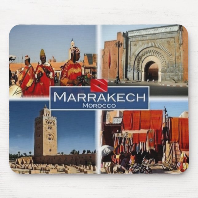 MA Marokko - Marrakesch - Place Jemaa El F - Mousepad (Vorne)