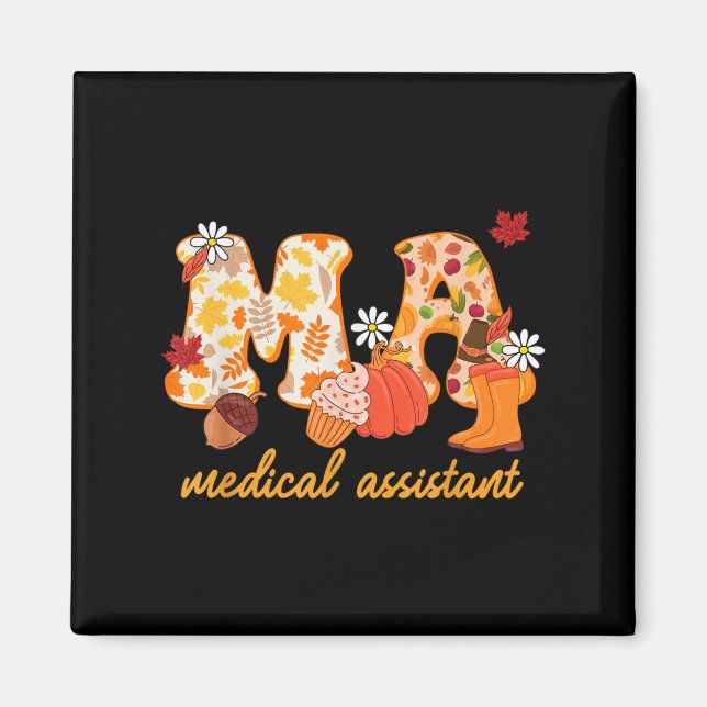 Ma Medical Istant Fall Pumpkin Cute  Magnet (Vorne)