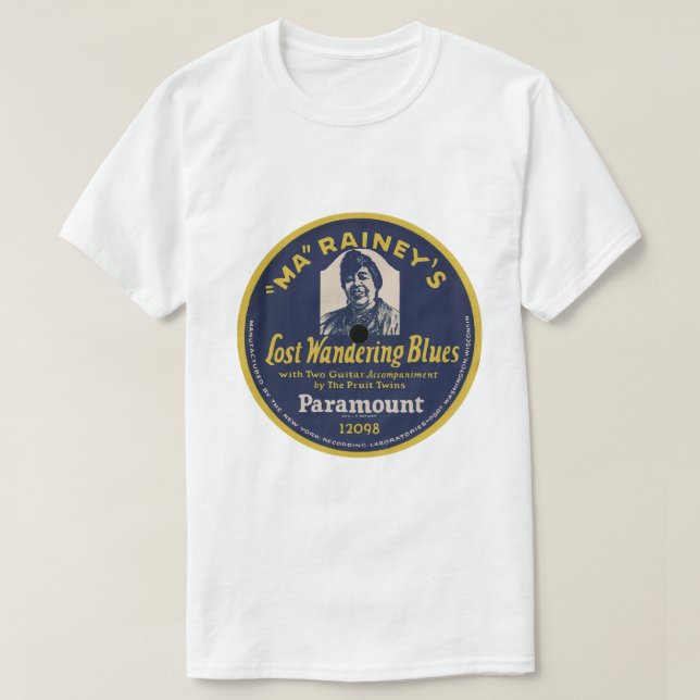MA Raineys "verlor wandern Blues" PARAMOUNT T-Shirt (Design vorne)