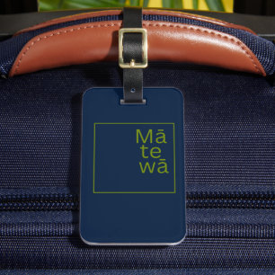 Mā te wā Aotearoa New Zealand Māori Language Kiwi Gepäckanhänger