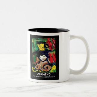 "MA zierliches Fleur Préférée" durch Zweifarbige Tasse