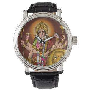Maa Durga Clock Armbanduhr