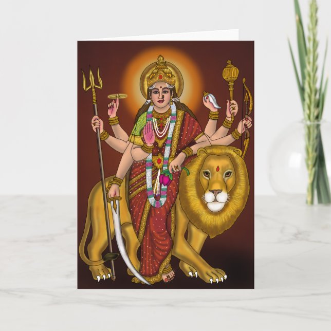 Maa Durga Lautsprecher Karte (Vorderseite)