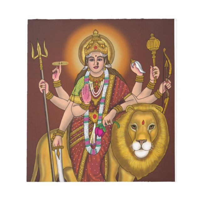 Maa Durga Notizblock (Vorderseite)