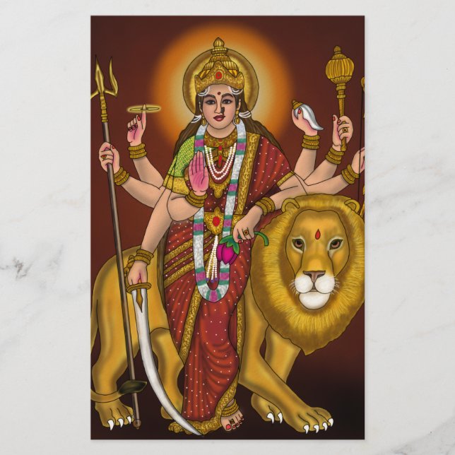 Maa Durga Paper Pad Briefpapier (Vorderseite)