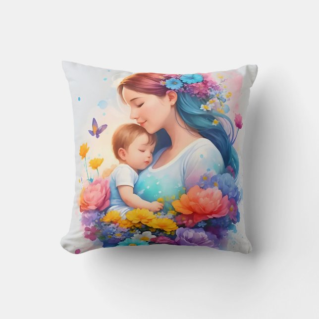 Maa Ka Pyaar: Die OG Supermacht Kissen (Vorderseite)