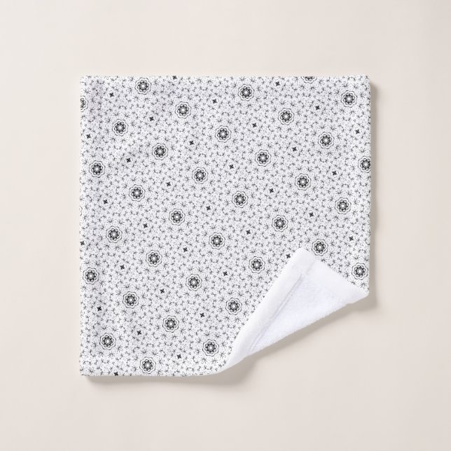 Maacah001 abstraktes Doodle Badhandtuch Set (Waschlappen)