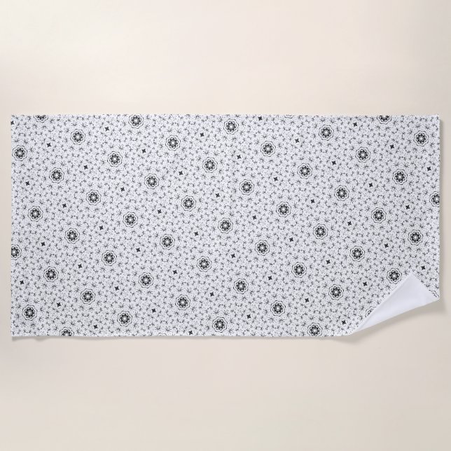 Maacah001 abstraktes Doodle Strandtuch (Vorderseite)