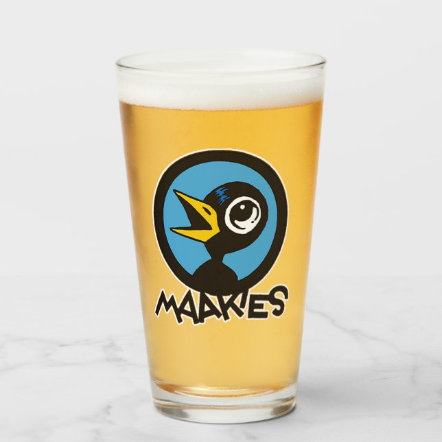 Maakies NEW Pint Glass Glas (Vorne (Gefüllt))