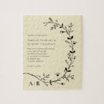 Mäandern Vine Scroll Moderne Einladung zur Hochzei Puzzle<br><div class="desc">Verwandeln Sie Ihre Hochzeitseinladung in ein Keepake-Puzzle,  das Sie rahmen können oder in der Box behalten werden,  um an Ihrem Jubiläum zu spielen.</div>