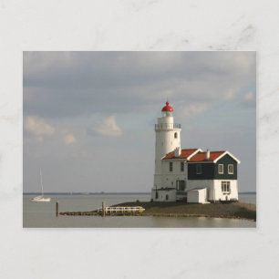 Maarken Lighthouse North Holland, Niederlande Postkarte