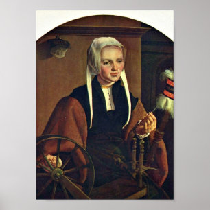 Maarten van Heemskerck - Porträt einer Frau Poster