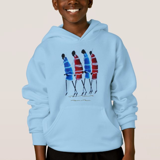 Maasai Art: Street Style | cultural fashion Design Hoodie (Vorderseite)