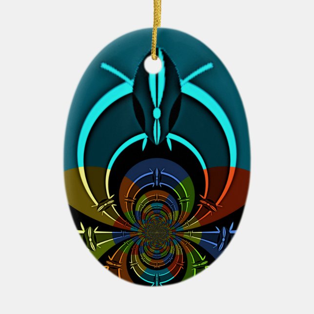 Maasai Colors Hakuna Matata Keramik Ornament (Vorne)