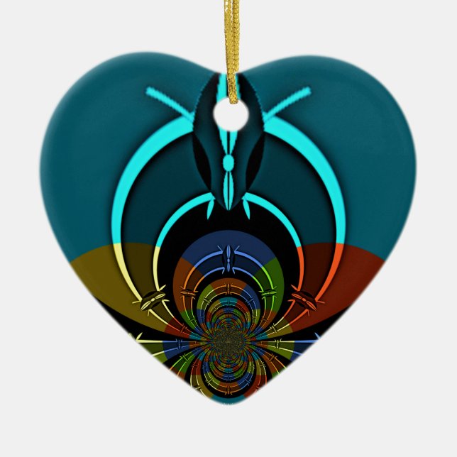 Maasai Colors Hakuna Matata Keramikornament (Vorne)