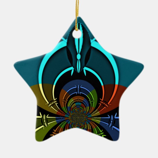 Maasai Colors Hakuna Matata Keramikornament (Vorne)