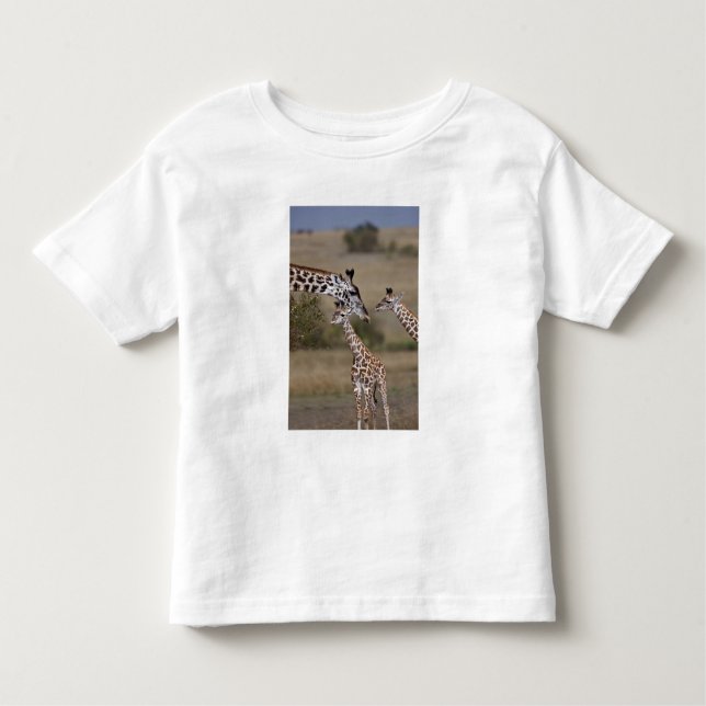 Maasai Giraffe (Giraffe Tippelskirchi) Kleinkind T-shirt (Vorderseite)