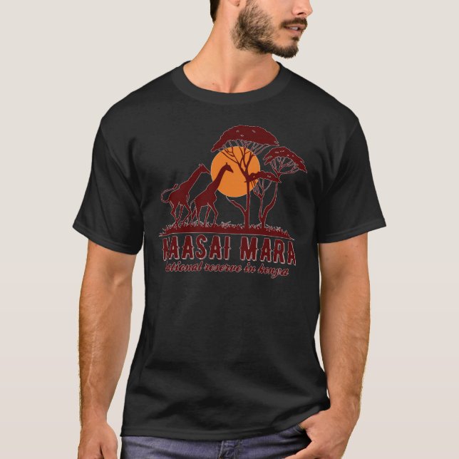 Maasai Mara National Reserve in Kenia T-Shirt (Vorderseite)