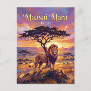 Maasai-Mara-Nationalreservat Kenia Postkarte