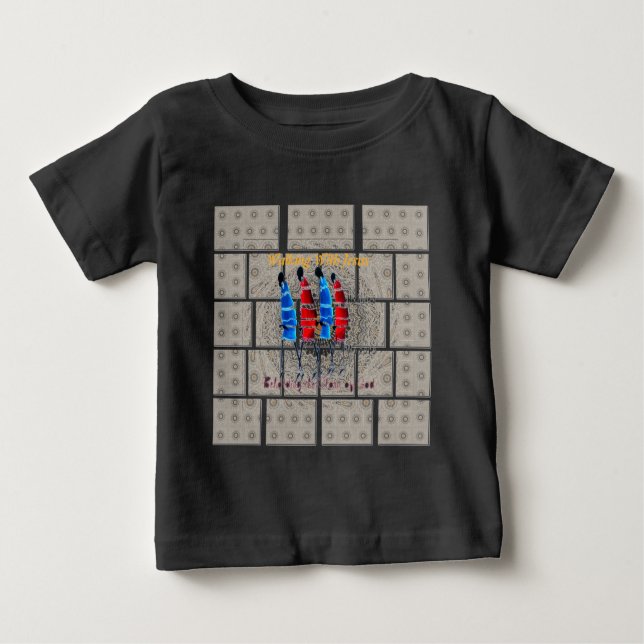 Maasai Morans Christlich Art Print Baby T-shirt (Vorderseite)