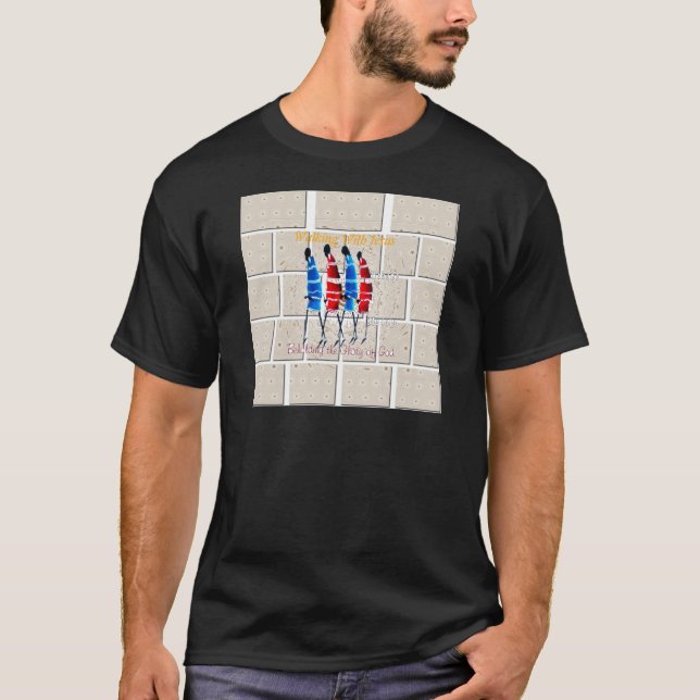 Maasai Morans Christlich Art Print T-Shirt (Vorderseite)