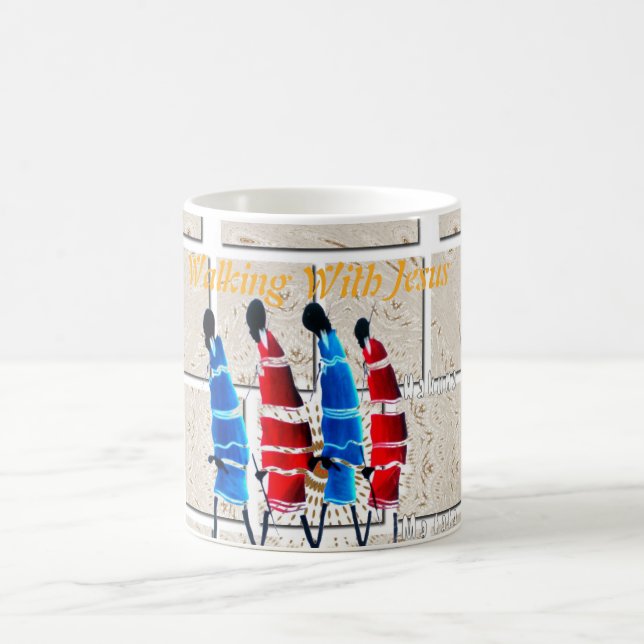 Maasai Morans Christlich Art Print Tasse (Mittel)