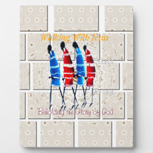 Maasai Morans Christlicher Kunstdruck Fotoplatte