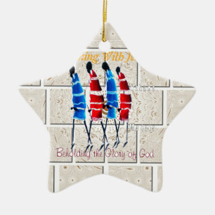 Maasai Morans Christlicher Kunstdruck Keramik Ornament