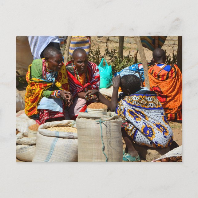 Maasai People Postkarte (Vorderseite)