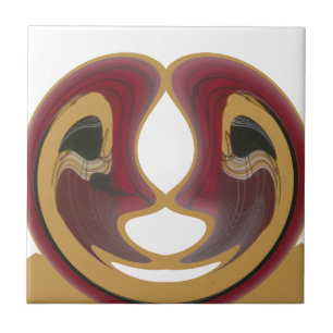 Maasai-Stammes-Wirbel-Kunstprint Fliese
