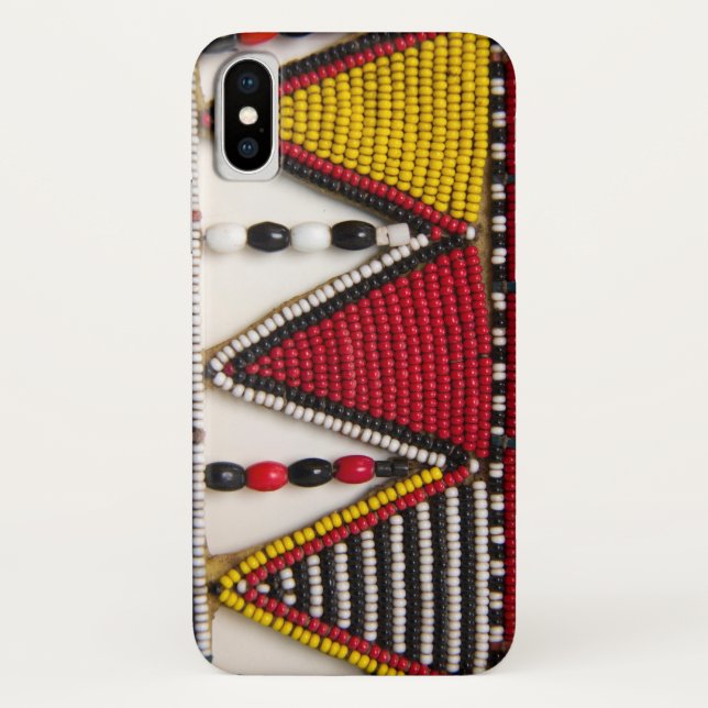 Maasai-Stammesperlenarbeit Case-Mate iPhone Hülle (Rückseite)