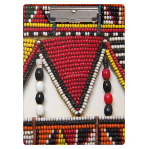 Maasai-Stammesperlenarbeit Klemmbrett